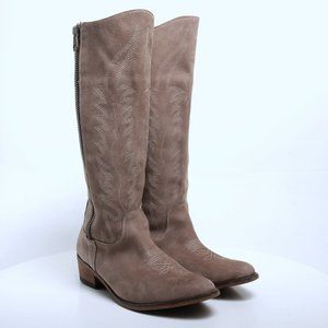 Steve Madden Graced Leather Tall Western Boots
